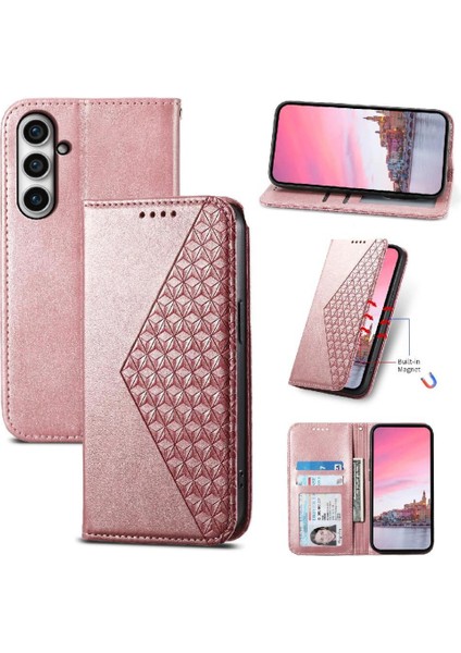 Samsung Galaxy S23 Fe Standı Için Flip Case El Kayışı Günlük Kullanım Eşkenar Dörtgen (Yurt Dışından) indirimleri