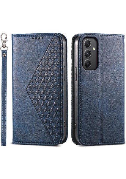 Samsung Galaxy M34 5g Eşkenar Dörtgen Şekli Cüzdan Günlük Kullanım El Için Flip Case (Yurt Dışından)