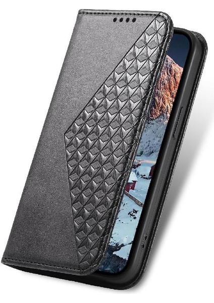 Samsung Galaxy M14 5g Için Flip Case Standı Cüzdan El Kayışı Eşkenar Dörtgen Şekli (Yurt Dışından)