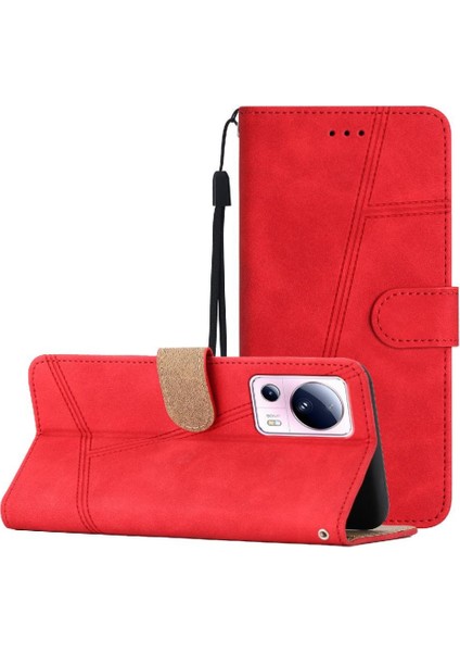 Xiaomi 13 Lite Için Flip Case Tam Koruma Bilek Kayışı Flip Folio Kart (Yurt Dışından) indirimleri