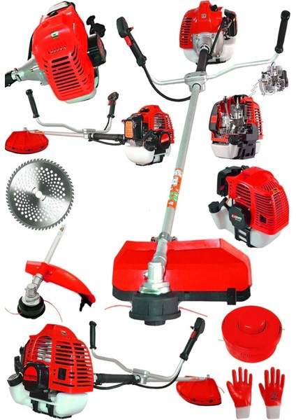 Maxway Seri 16 Hp Yan Tipi Benzinli Motorlu Ot Çalı Tırpanı Çim Biçme Makinesi Tırpan