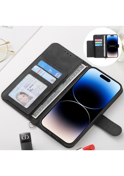 IPhone Se 4 Darbeye Dayanıklı Kabartmalı Çoklu Kredi Kartı Yuvaları Için Flip Case (Yurt Dışından)