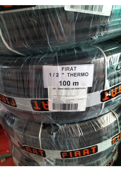 Bahçe Hortumu Fırat Siyah Thermo Bezli 3/4'' 100 Metre