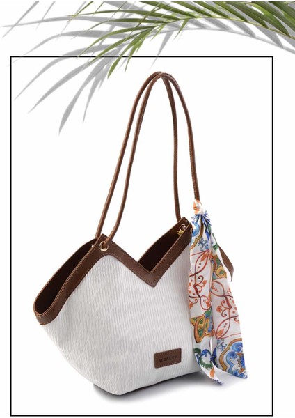 Krem Taba Kadın Omuz Çantası C06025100009