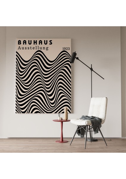 Modern Bauhaus Sanatsal Kanvas Tablo Cafe Dekor Oda Dekor Duvar Tablosu