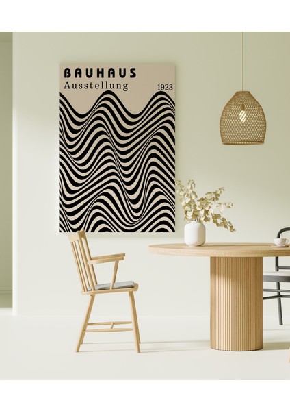 Modern Bauhaus Sanatsal Kanvas Tablo Cafe Dekor Oda Dekor Duvar Tablosu