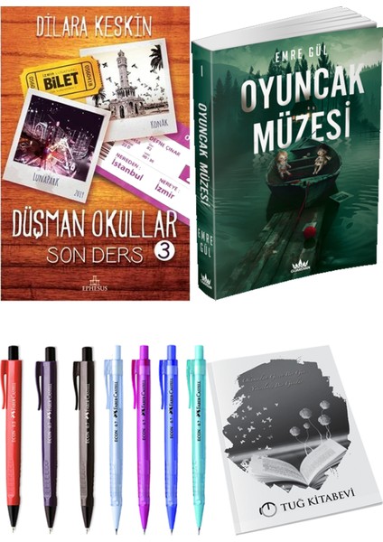 Oyuncak Müzesi Emre Gül ve Ephesus Yayınları Düşman Okullar 3 Dilara Keskin 2li Set