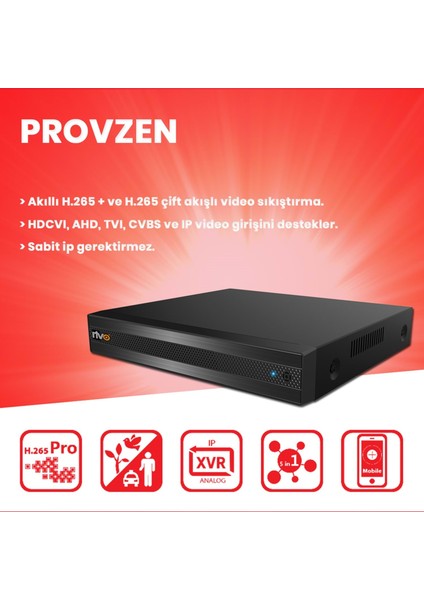 Hikvision Rv 4 Kamera Güvenlik Kamerası 500 GB HDD