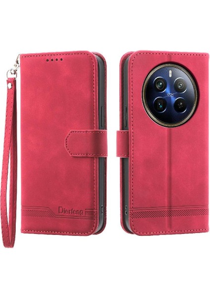 Realme 12 Pro Artı Bileklik Manyetik Kapatma Premium Nakit Için Flip Case (Yurt Dışından)