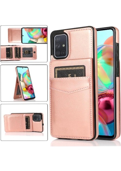 Samsung Galaxy A71 4g Kart Sahibinin Premium Deri ile Uyumlu (Yurt Dışından)