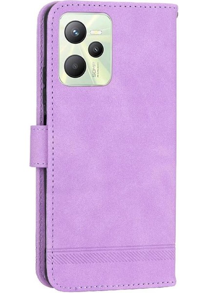 Realme C35 Manyetik Kapatma Bileklik Kart Yuvaları Premium Için Flip Case (Yurt Dışından) indirimleri