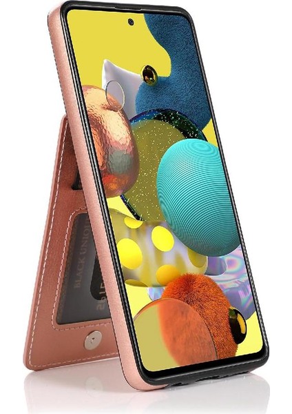 Kredi Manyetik Toka Kickstand ile Samsung Galaxy A51 5g ile Uyumlu (Yurt Dışından)