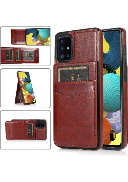 Kredi Manyetik Toka Kickstand ile Samsung Galaxy A51 5g ile Uyumlu (Yurt Dışından)