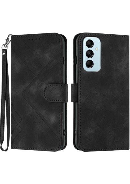 Samsung Galaxy M14 Için Flip Case Pu Deri Manyetik Kapak Çevirin Cüzdan (Yurt Dışından)