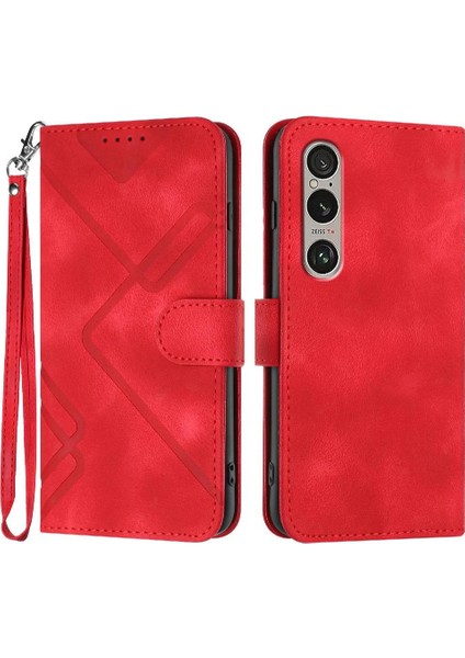Sony Xperia 1VI 2024 Flip Cüzdan Için Flip Case Pu Deri Kart Yuvası ile (Yurt Dışından)