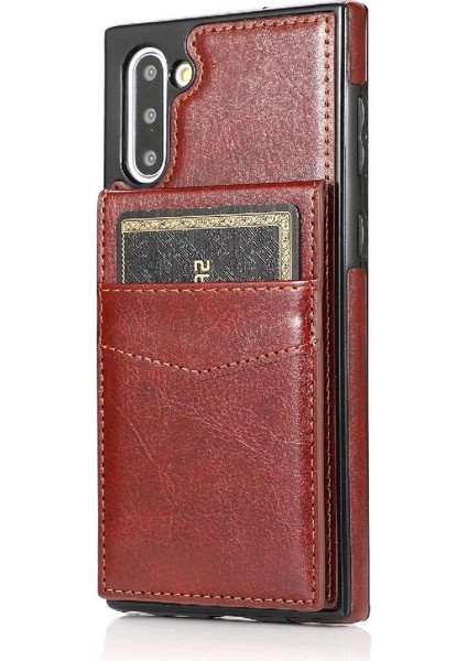 Samsung Galaxy NOTE10 Manyetik Toka Kickstand Vaka Kartı ile Uyumlu (Yurt Dışından)