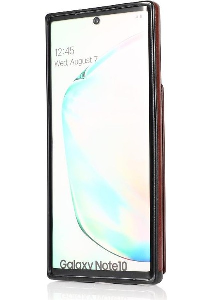 Samsung Galaxy NOTE10 Manyetik Toka Kickstand Vaka Kartı ile Uyumlu (Yurt Dışından)