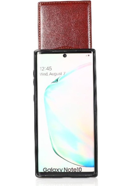 Samsung Galaxy NOTE10 Manyetik Toka Kickstand Vaka Kartı ile Uyumlu (Yurt Dışından)