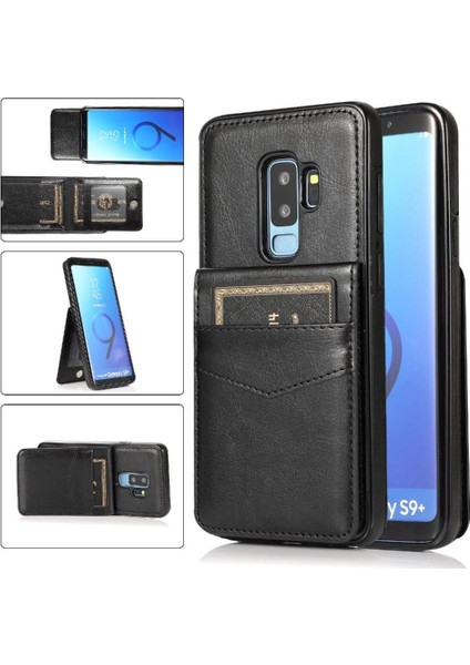 Samsung Galaxy S9 Artı Premium Deri Manyetik Toka ile Uyumlu (Yurt Dışından)