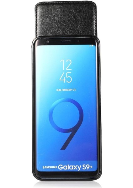 Samsung Galaxy S9 Artı Premium Deri Manyetik Toka ile Uyumlu (Yurt Dışından)