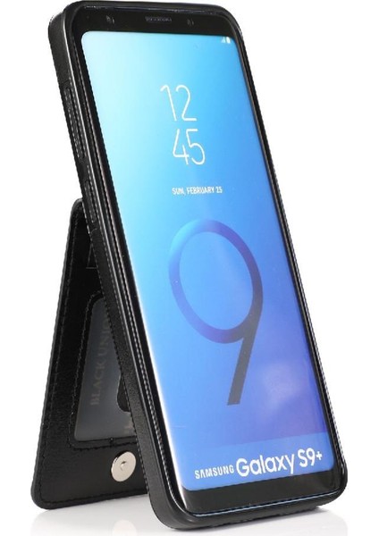 Samsung Galaxy S9 Artı Premium Deri Manyetik Toka ile Uyumlu (Yurt Dışından)