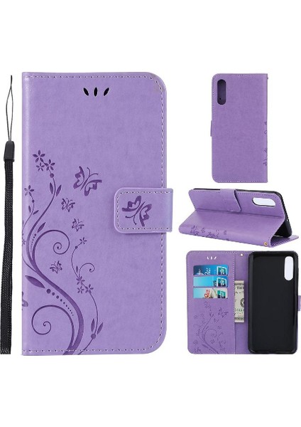 Samsung Galaxy A50/A50S/A30S Kickstand Manyetik Kapatma Pu Için Filp Durumda (Yurt Dışından)