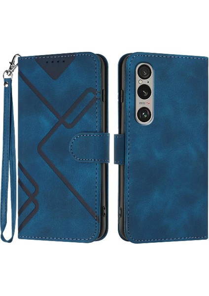 Sony Xperia 1VI 2024 Flip Cüzdan Için Flip Case Pu Deri Kart Yuvası ile (Yurt Dışından)