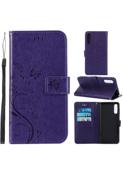 Samsung Galaxy A50/A50S/A30S Kickstand Manyetik Kapatma Pu Için Filp Durumda (Yurt Dışından)
