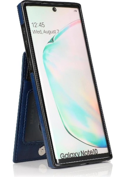 Samsung Galaxy NOTE10 Manyetik Toka Kickstand Vaka Kartı ile Uyumlu (Yurt Dışından)