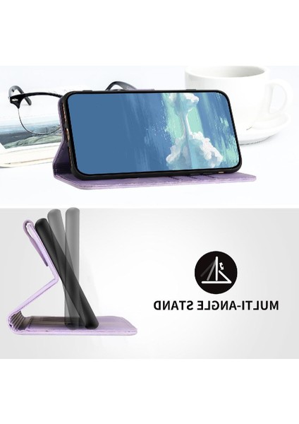 Tecno Camon 30 Pro Pu Deri Flip Cüzdan Için Kart Yuvası ile Flip Case (Yurt Dışından)