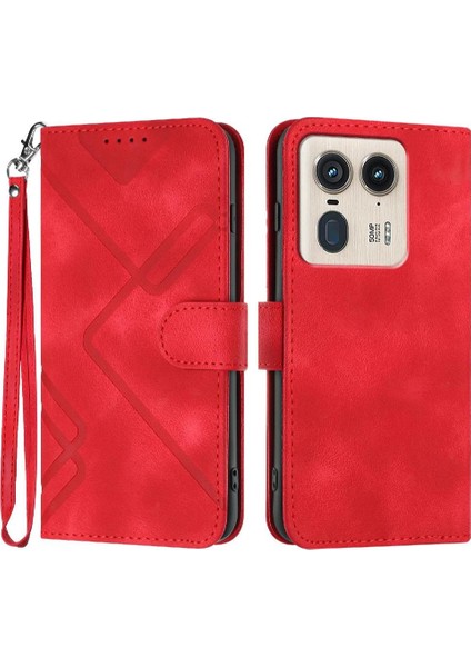 Motorola Moto X50 Ultra Manyetik Kapak Için Flip Case Kart Yuvası Standı ile (Yurt Dışından)