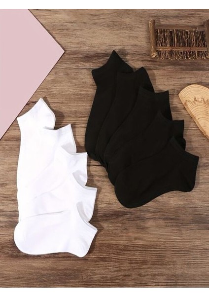 10'lu Ekonomik Paket Patik Unisex Kısa Spor Sneakers Çorap