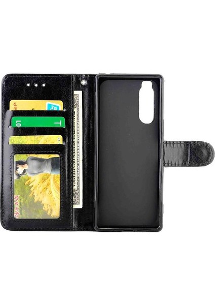 Sony Xperia 5 Için Flip Case Darbeye Kickstand Kart Tutucu Pu Deri (Yurt Dışından)