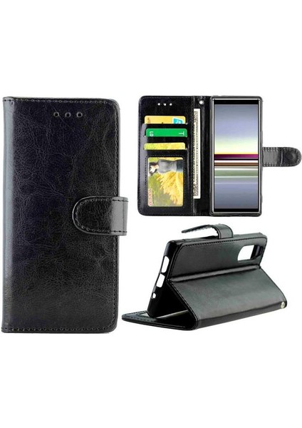 Sony Xperia 5 Için Flip Case Darbeye Kickstand Kart Tutucu Pu Deri (Yurt Dışından)