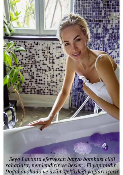 Efervesan Banyo Topu / Banyo Bombası Fussing Lavanta 100 Gr modelleri