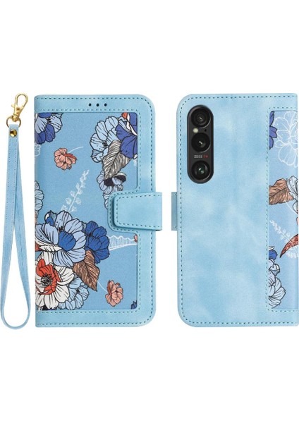 Sony Xperia 1 Vı Pu Deri Anti Scratch Kickstand Kart Için Cüzdan Kılıf (Yurt Dışından)