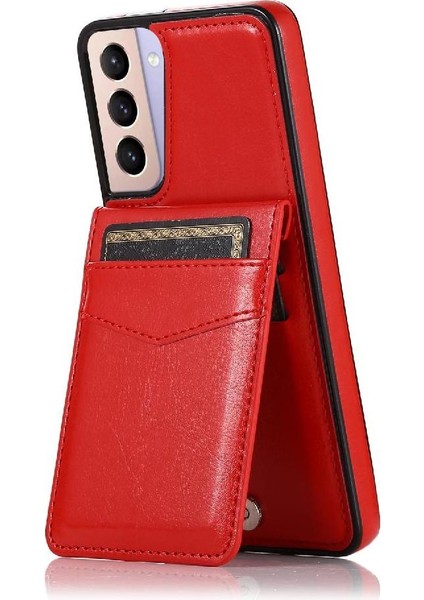 Samsung Galaxy S22 Premium Deri Manyetik Toka Kartı ile Uyumlu (Yurt Dışından)