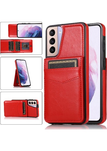 Samsung Galaxy S22 Premium Deri Manyetik Toka Kartı ile Uyumlu (Yurt Dışından)