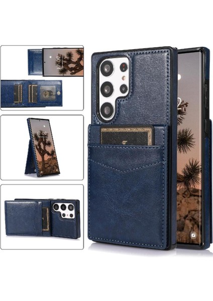 Kredi Premium Deri ile Samsung Galaxy S23 Ultra ile Uyumlu (Yurt Dışından)