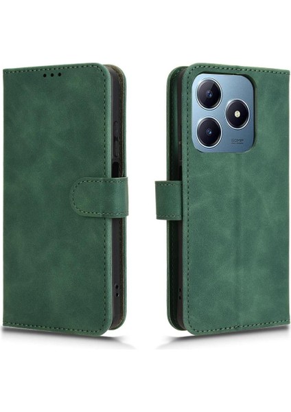 Realme C61 Kickstand Kart Yuvaları Için Flip Case Tutucu Cüzdan Yan Toka (Yurt Dışından) modelleri