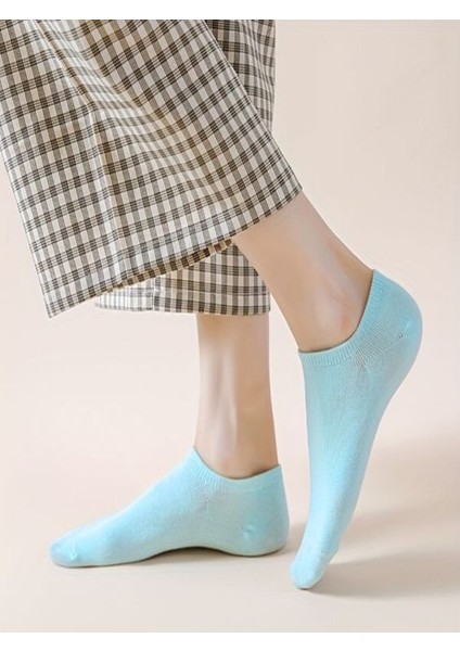 10'lu Soft Renkli Patik Ekonomik Paket Unisex Kısa Spor Sneakers Çorap indirimleri