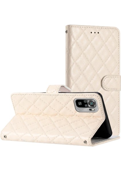 Xiaomi Redmi Not 10S Için Flip Case Pu Deri Cüzdan Manyetik Folio Kart (Yurt Dışından)