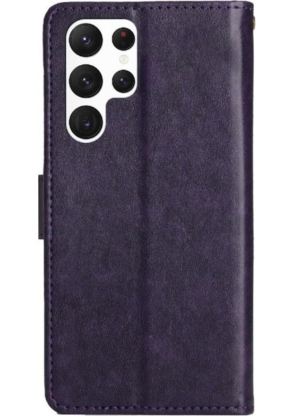 Samsung Galaxy S23 Ultra Kickstand Manyetik Kapatma Bilek Pu Için Filp Durumda (Yurt Dışından) indirimleri