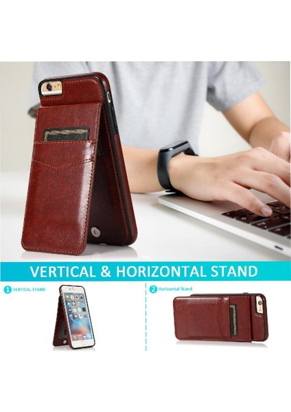 IPhone 6 Plus/6s Plus Kart Tutucu Manyetik Toka Kickstand ile Uyumlu (Yurt Dışından) fiyatları