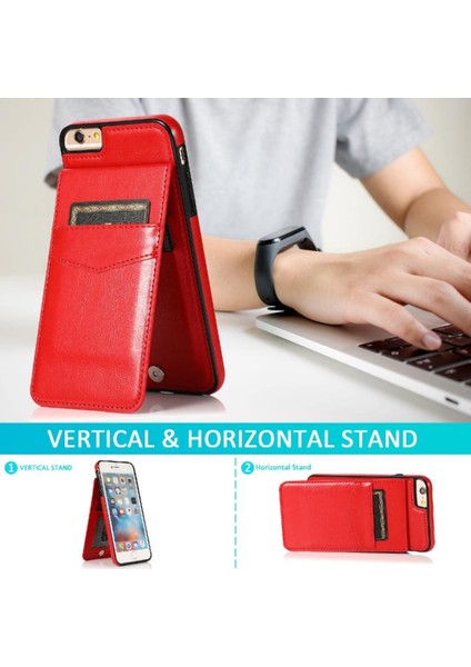 IPhone 6 Plus/6s Plus Kart Tutucu Manyetik Toka Kickstand ile Uyumlu (Yurt Dışından) fiyatları