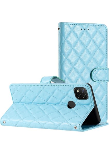 Xiaomi Redmi 10A Kickstand Manyetik Folio Tpu Darbeye Pu Için Flip Case (Yurt Dışından)