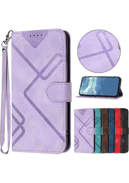 Kart Yuvası Standı ile Samsung Galaxy M55 Için Flip Case Pu Deri Manyetik (Yurt Dışından) fırsatları