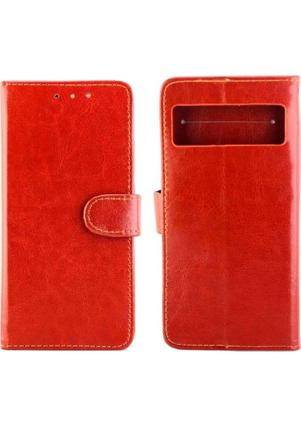 Google Piksel 7 Pro Kickstand Pu Deri Manyetik Kapatma Için Flip Case (Yurt Dışından)