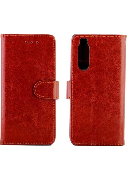 Sony Xperia 5 Için Flip Case Darbeye Kickstand Kart Tutucu Pu Deri (Yurt Dışından)