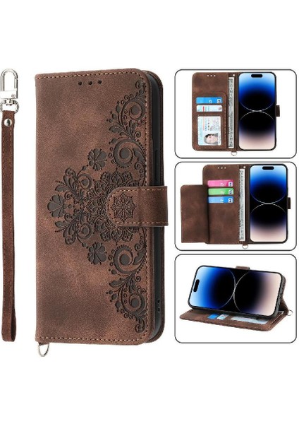 IPhone Se 4 Darbeye Dayanıklı Kabartmalı Çoklu Kredi Kartı Yuvaları Için Flip Case (Yurt Dışından)